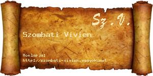 Szombati Vivien névjegykártya
