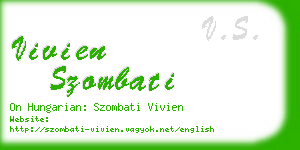 vivien szombati business card